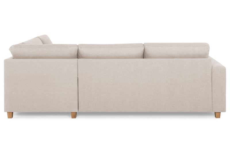 Crazy 3-seters Høyrevendt L-formet Sjeselongsofa i Stoff - Beige - Møbler - Sofaer - Sofa med sjeselong - 3 seters sofa med divan