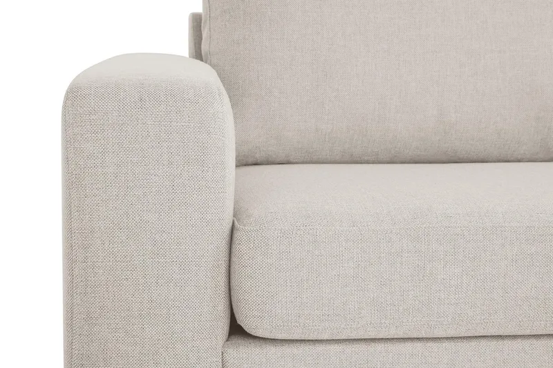 Crazy 3-seters Høyrevendt L-formet Sjeselongsofa i Stoff - Beige - Møbler - Sofaer - Sofa med sjeselong - 3 seters sofa med divan