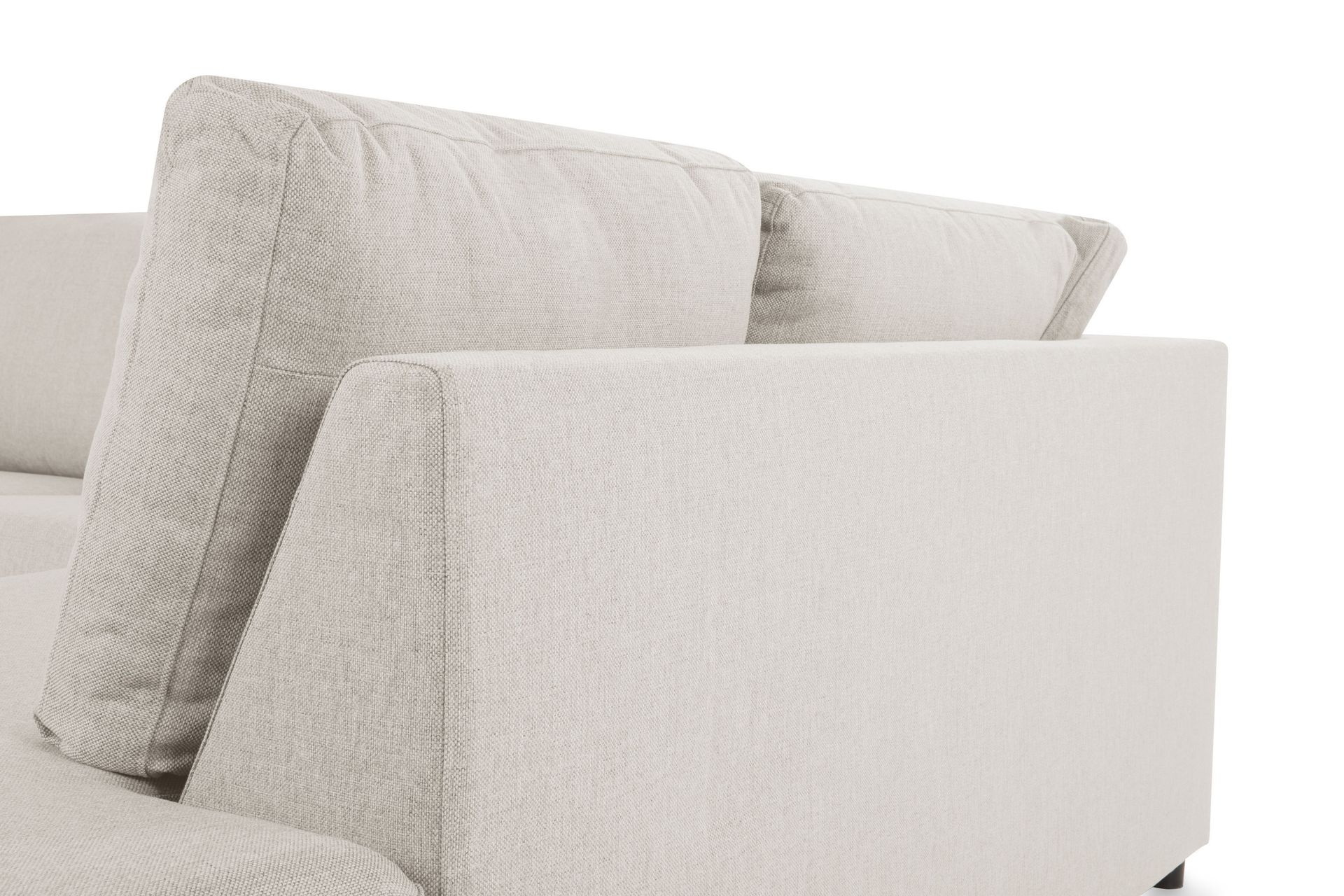 Crazy 3-seters Høyrevendt L-formet Sjeselongsofa i Stoff - Beige - Møbler - Sofaer - Sofa med sjeselong