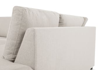 Crazy 3-seters Høyrevendt L-formet Sjeselongsofa i Stoff - Beige - Møbler - Sofaer - Sofa med sjeselong