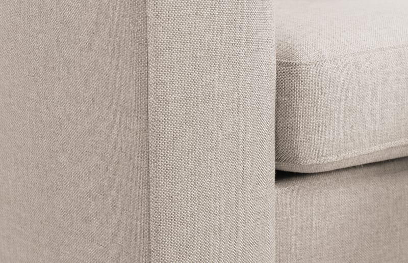 Crazy 3-seters Høyrevendt L-formet Sjeselongsofa i Stoff - Beige - Møbler - Sofaer - Sofa med sjeselong