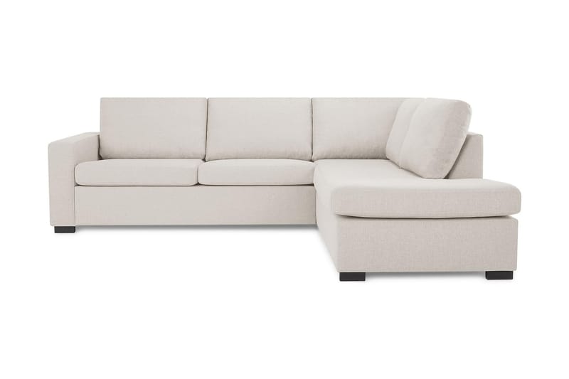 Crazy 3-seters Høyrevendt L-formet Sjeselongsofa i Stoff - Beige - Møbler - Sofaer - Sofa med sjeselong