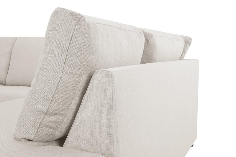 Crazy 3-seters Høyrevendt L-formet Sjeselongsofa i Stoff - Beige - Møbler - Sofaer - Sofa med sjeselong