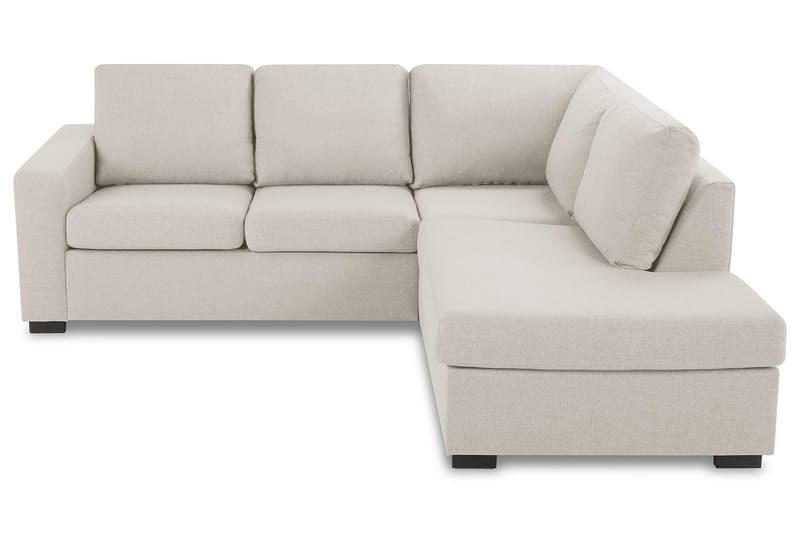 Crazy 3-seters Høyrevendt L-formet Sjeselongsofa i Stoff - Beige - Møbler - Sofaer - Sofa med sjeselong