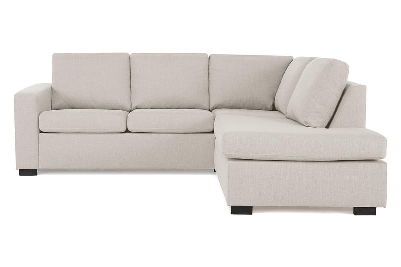 Crazy 3-seters Høyrevendt L-formet Sjeselongsofa i Stoff - Beige - Møbler - Sofaer - Sofa med sjeselong