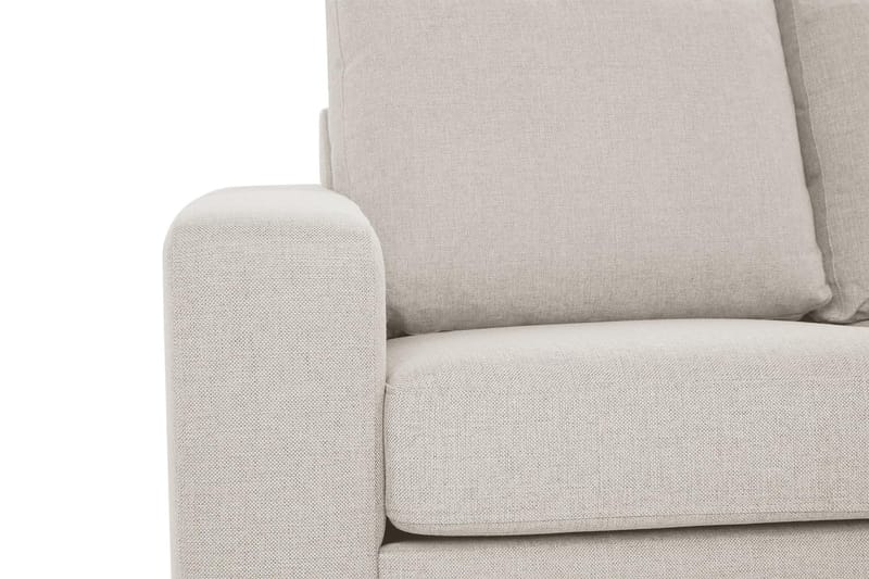 Crazy 3-seters Høyrevendt L-formet Sjeselongsofa i Stoff - Beige - Møbler - Sofaer - Sofa med sjeselong