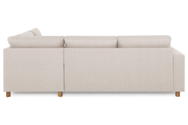 Crazy 3-seters Høyrevendt L-formet Sjeselongsofa i Stoff - Beige - Møbler - Sofaer - Sofa med sjeselong - 3 seters sofa med divan