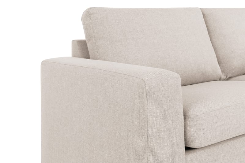 Crazy 3-seters Høyrevendt L-formet Sjeselongsofa i Stoff - Beige - Møbler - Sofaer - Sofa med sjeselong