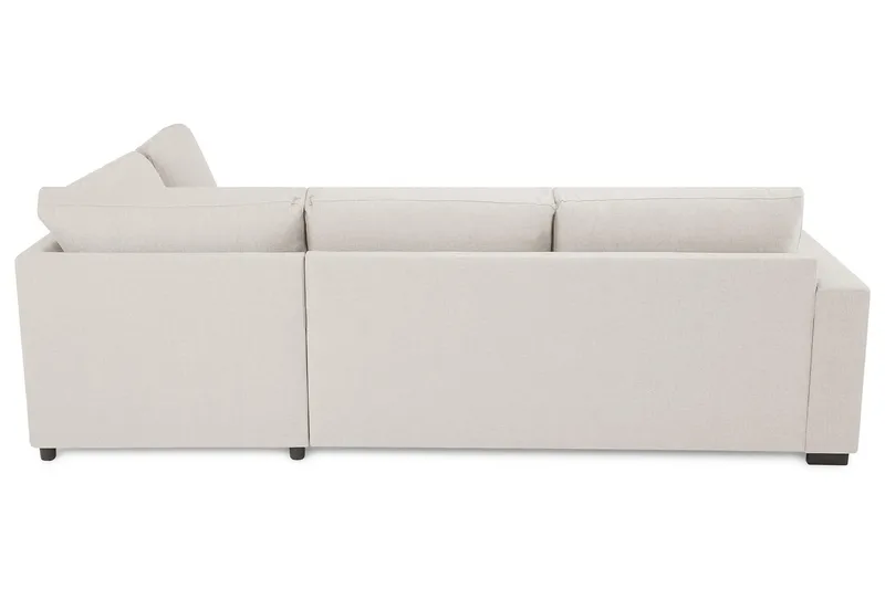 Crazy 3-seters Høyrevendt L-formet Sjeselongsofa i Stoff - Beige - Møbler - Sofaer - Sofa med sjeselong - 3 seters sofa med divan