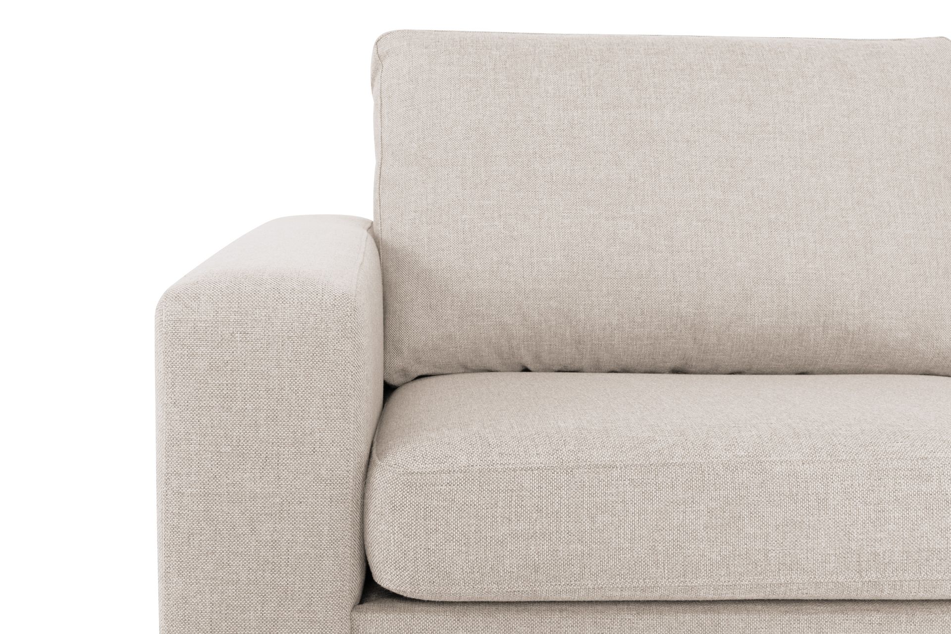 Crazy 3-seters Høyrevendt L-formet Sjeselongsofa i Stoff - Beige - Møbler - Sofaer - Sofa med sjeselong