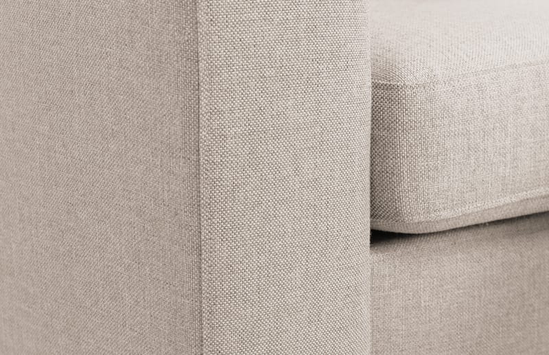 Crazy 3-seters Høyrevendt L-formet Sjeselongsofa i Stoff - Beige - Møbler - Sofaer - Sofa med sjeselong