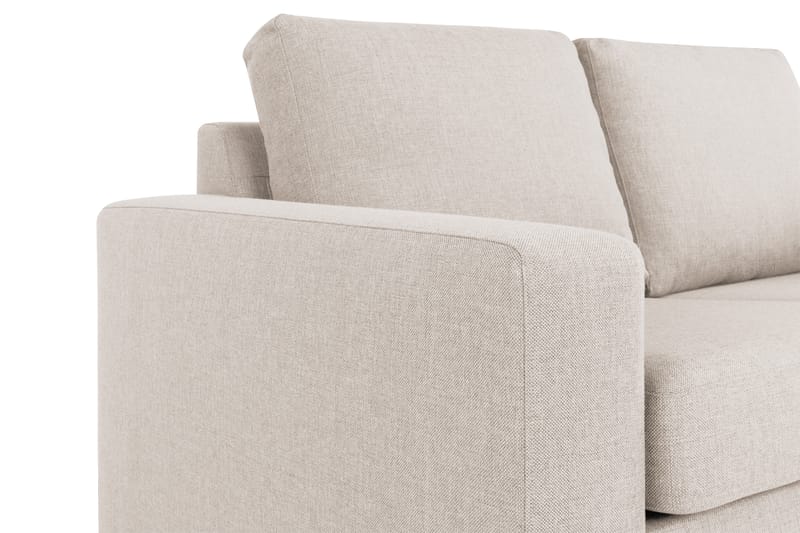 Crazy 3-seters Høyrevendt L-formet Sjeselongsofa i Stoff - Beige - Møbler - Sofaer - Sofa med sjeselong