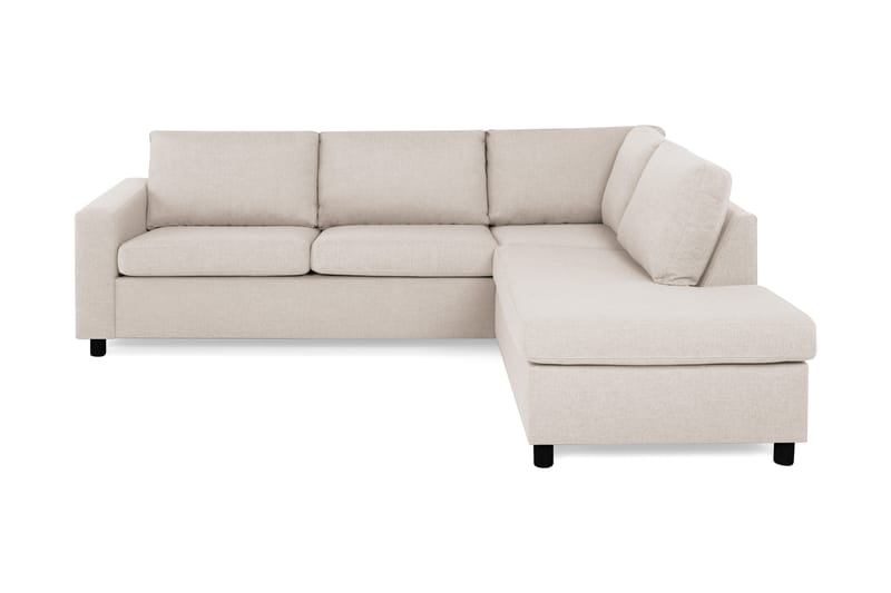 Crazy 3-seters Høyrevendt L-formet Sjeselongsofa i Stoff - Beige - Møbler - Sofaer - Sofa med sjeselong