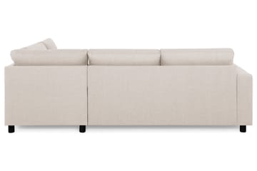Crazy 3-seters Høyrevendt L-formet Sjeselongsofa i Stoff - Beige - Møbler - Sofaer - Sofa med sjeselong