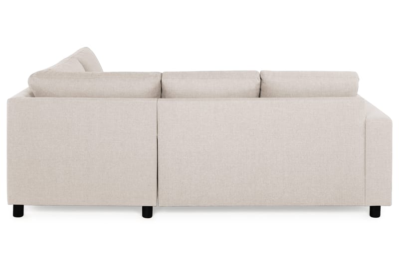 Crazy 3-seters Høyrevendt L-formet Sjeselongsofa i Stoff - Beige - Møbler - Sofaer - Sofa med sjeselong - 2 seters sofa med divan