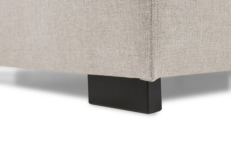 Crazy 3-seters Høyrevendt L-formet Sjeselongsofa i Stoff - Beige - Møbler - Sofaer - Sofa med sjeselong - 2 seters sofa med divan