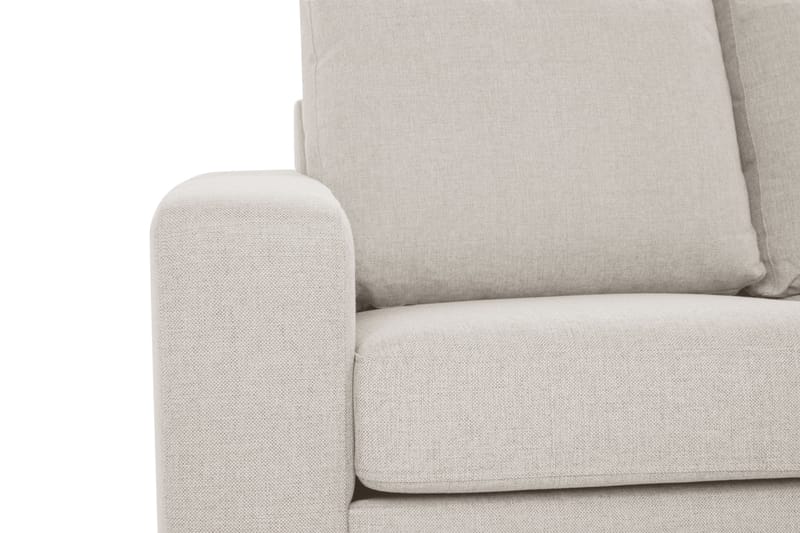 Crazy 3-seters Høyrevendt L-formet Sjeselongsofa i Stoff - Beige - Møbler - Sofaer - Sofa med sjeselong