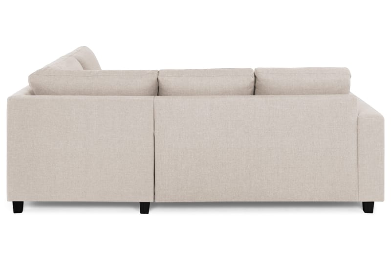 Crazy 3-seters Høyrevendt L-formet Sjeselongsofa i Stoff - Beige - Møbler - Sofaer - Sofa med sjeselong - 2 seters sofa med divan