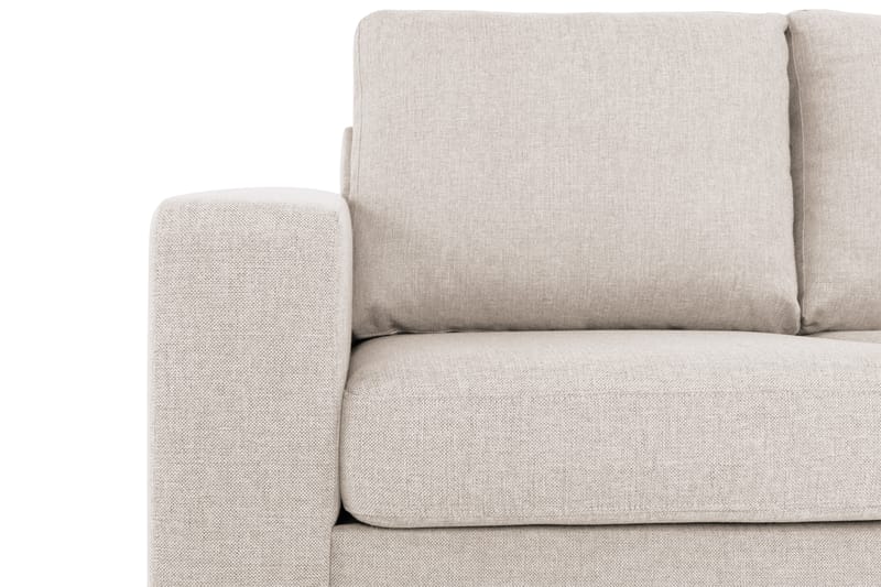 Crazy 3-seters Høyrevendt L-formet Sjeselongsofa i Stoff - Beige - Møbler - Sofaer - Sofa med sjeselong