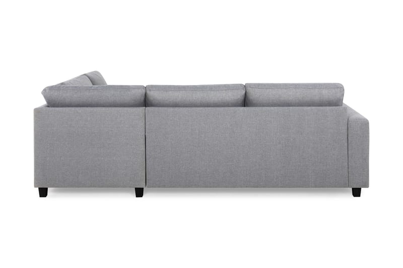 Crazy 3-seters Høyrevendt L-formet Sjeselongsofa i Stoff - Grå - Møbler - Sofaer - Sofa med sjeselong - 3 seters sofa med divan