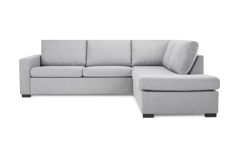 Crazy 3-seters Høyrevendt L-formet Sjeselongsofa i Stoff - Grå - Møbler - Sofaer - Sofa med sjeselong
