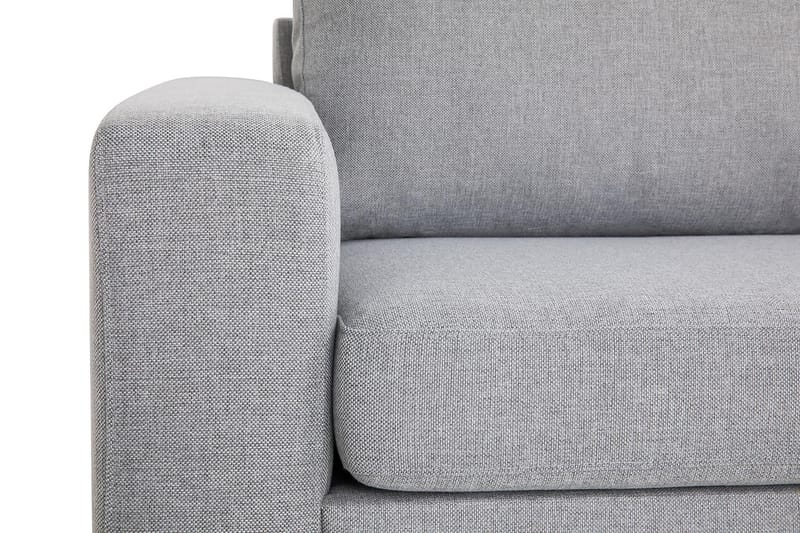 Crazy 3-seters Høyrevendt L-formet Sjeselongsofa i Stoff - Grå - Møbler - Sofaer - Sofa med sjeselong