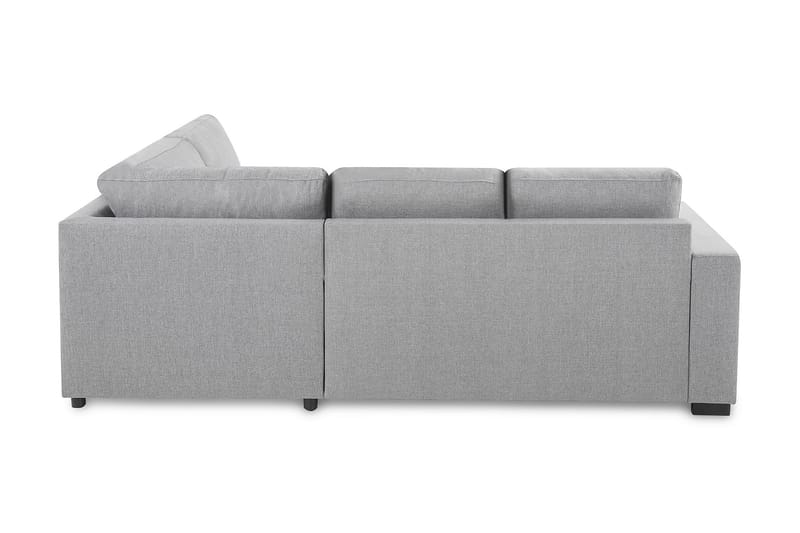 Crazy 3-seters Høyrevendt L-formet Sjeselongsofa i Stoff - Grå - Møbler - Sofaer - Sofa med sjeselong