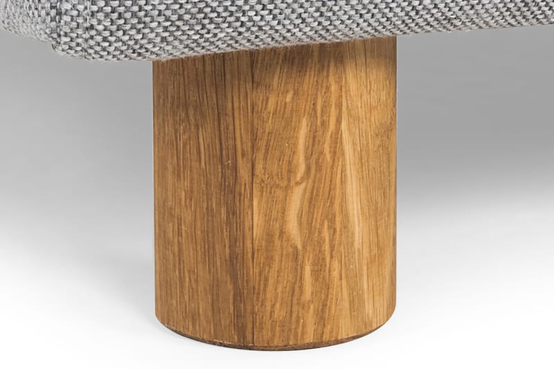 Crazy 3-seters Høyrevendt L-formet Sjeselongsofa i Stoff - Grå - Møbler - Sofaer - Sofa med sjeselong - 3 seters sofa med divan