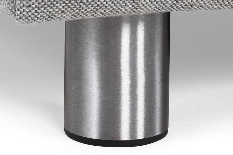 Crazy 3-seters Høyrevendt L-formet Sjeselongsofa i Stoff - Grå - Møbler - Sofaer - Sofa med sjeselong - 3 seters sofa med divan