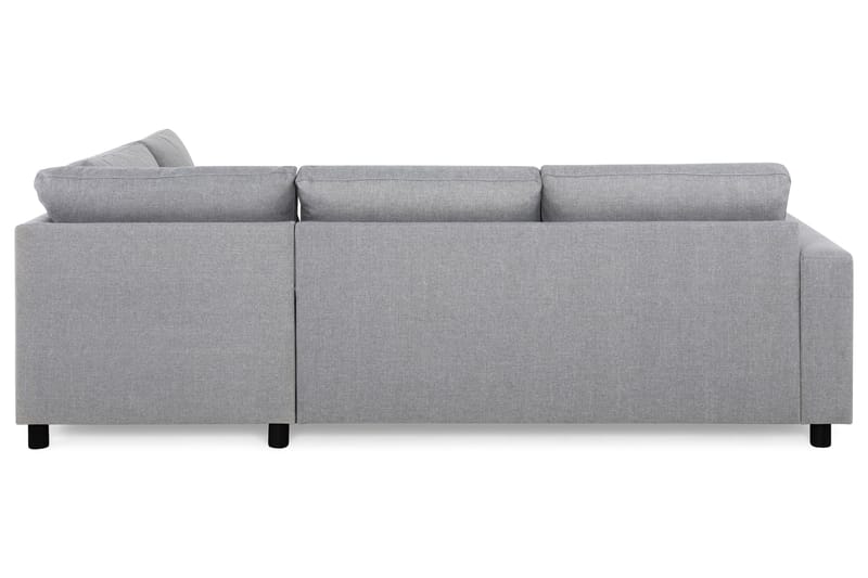 Crazy 3-seters Høyrevendt L-formet Sjeselongsofa i Stoff - Grå - Møbler - Sofaer - Sofa med sjeselong
