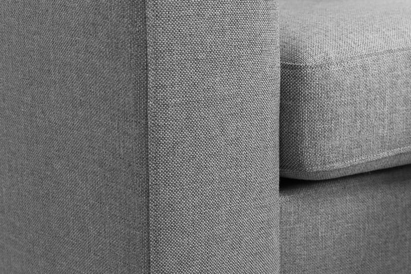 Crazy 3-seters Høyrevendt L-formet Sjeselongsofa i Stoff - Grå - Møbler - Sofaer - Sofa med sjeselong