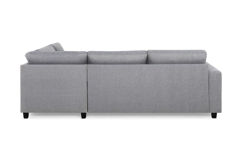 Crazy 3-seters Høyrevendt L-formet Sjeselongsofa i Stoff - Grå - Møbler - Sofaer - Sofa med sjeselong