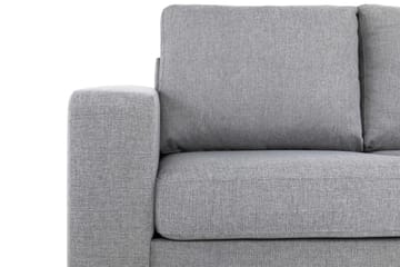Crazy 3-seters Høyrevendt L-formet Sjeselongsofa i Stoff - Grå - Møbler - Sofaer - Sofa med sjeselong