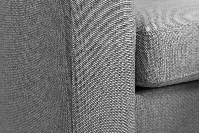 Crazy 3-seters Høyrevendt L-formet Sjeselongsofa i Stoff - Grå - Møbler - Sofaer - Sofa med sjeselong - 3 seters sofa med divan