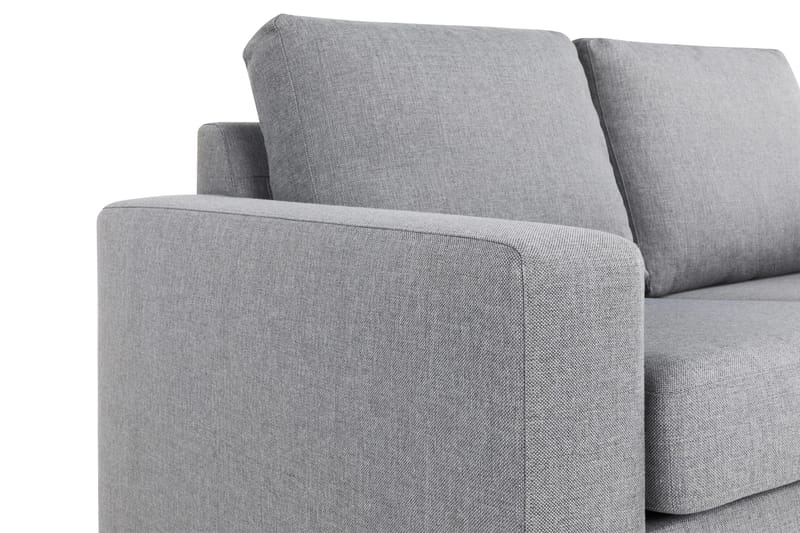Crazy 3-seters Høyrevendt L-formet Sjeselongsofa i Stoff - Grå - Møbler - Sofaer - Sofa med sjeselong - 2 seters sofa med divan