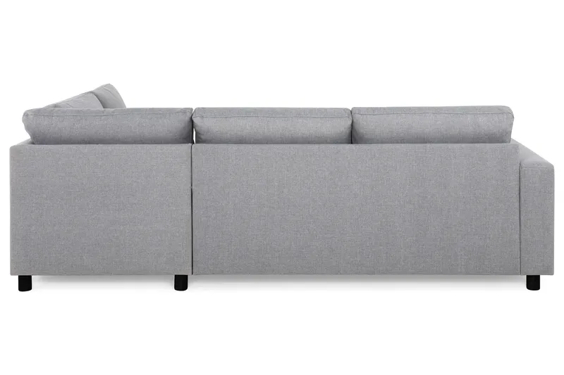 Crazy 3-seters Høyrevendt L-formet Sjeselongsofa i Stoff - Grå - Møbler - Sofaer - Sofa med sjeselong - 3 seters sofa med divan