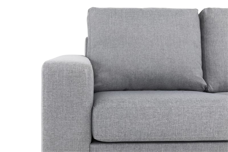 Crazy 3-seters Høyrevendt L-formet Sjeselongsofa i Stoff - Grå - Møbler - Sofaer - Sofa med sjeselong - 2 seters sofa med divan