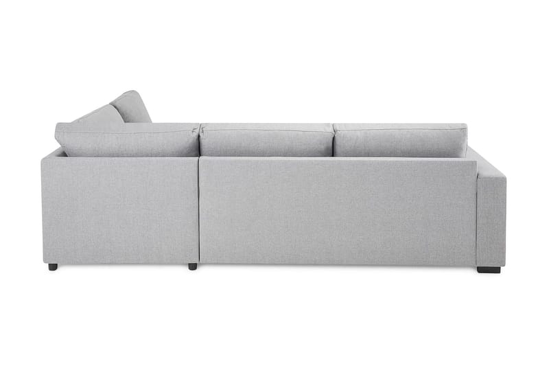 Crazy 3-seters Høyrevendt L-formet Sjeselongsofa i Stoff - Grå - Møbler - Sofaer - Sofa med sjeselong - 3 seters sofa med divan