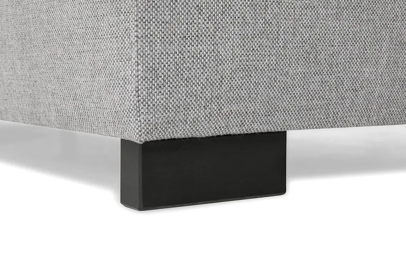 Crazy 3-seters Høyrevendt L-formet Sjeselongsofa i Stoff - Grå - Møbler - Sofaer - Sofa med sjeselong - 2 seters sofa med divan