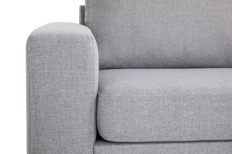 Crazy 3-seters Høyrevendt L-formet Sjeselongsofa i Stoff - Grå - Møbler - Sofaer - Sofa med sjeselong - 3 seters sofa med divan