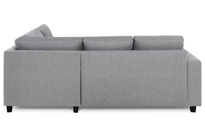 Crazy 3-seters Høyrevendt L-formet Sjeselongsofa i Stoff - Grå - Møbler - Sofaer - Sofa med sjeselong