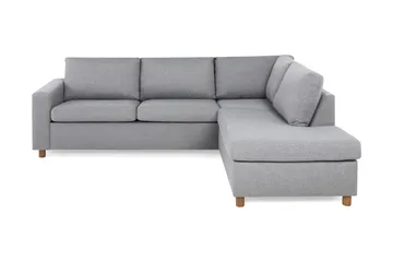 Crazy 3-seters Høyrevendt L-formet Sjeselongsofa i Stoff