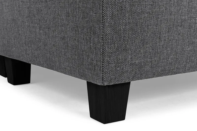 Crazy 3-seters Høyrevendt L-formet Sjeselongsofa i Stoff - Mørk grå - Møbler - Sofaer - Sofa med sjeselong