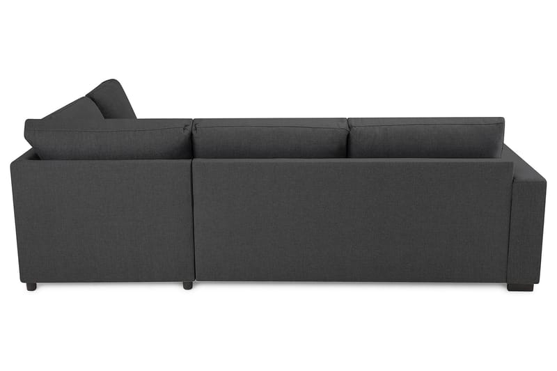 Crazy 3-seters Høyrevendt L-formet Sjeselongsofa i Stoff - Mørk grå - Møbler - Sofaer - Sofa med sjeselong