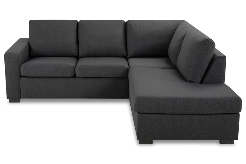 Crazy 3-seters Høyrevendt L-formet Sjeselongsofa i Stoff - Mørk grå - Møbler - Sofaer - Sofa med sjeselong