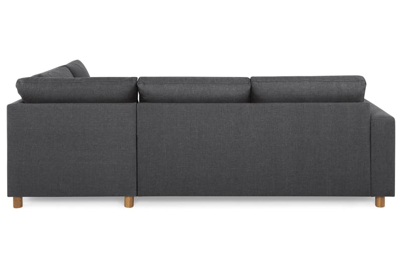 Crazy 3-seters Høyrevendt L-formet Sjeselongsofa i Stoff - Mørk grå - Møbler - Sofaer - Sofa med sjeselong