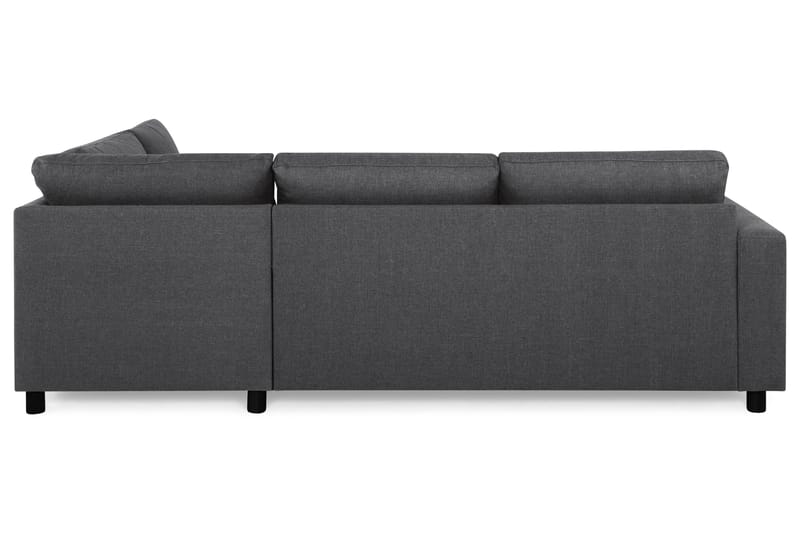 Crazy 3-seters Høyrevendt L-formet Sjeselongsofa i Stoff - Mørk grå - Møbler - Sofaer - Sofa med sjeselong