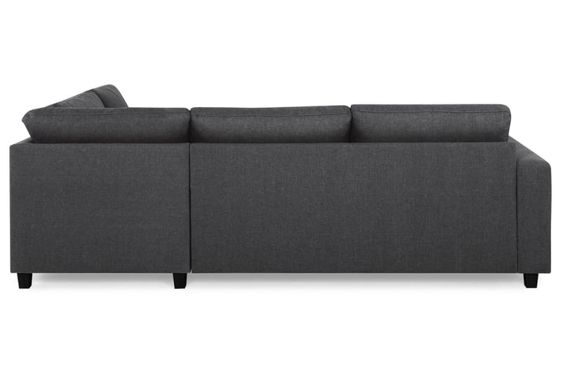 Crazy 3-seters Høyrevendt L-formet Sjeselongsofa i Stoff - Mørk grå - Møbler - Sofaer - Sofa med sjeselong