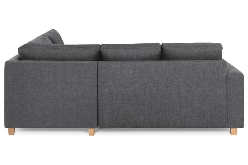 Crazy 3-seters Høyrevendt L-formet Sjeselongsofa i Stoff - Mørk grå - Møbler - Sofaer - Sofa med sjeselong