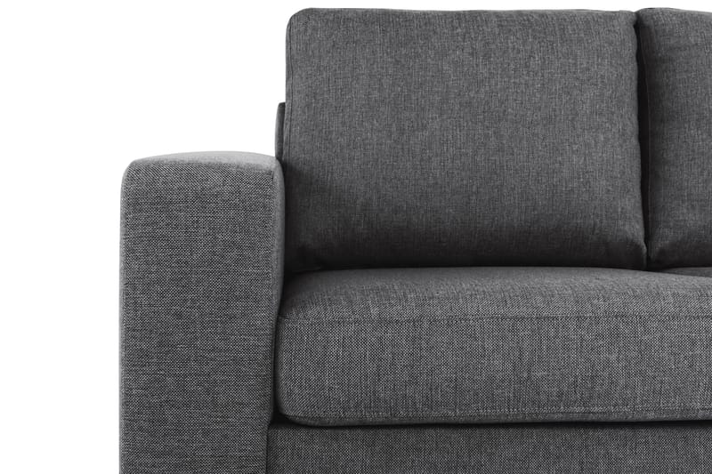 Crazy 3-seters Høyrevendt L-formet Sjeselongsofa i Stoff - Mørk grå - Møbler - Sofaer - Sofa med sjeselong